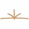 Ekena Millwork Davenport Timber Gable Bracket, Western Red Cedar, 96"W x 48"H x 1 1/2"D x 3 1/2"F, 12/12 Pitch GBW096X48X0204DAV00SWR - alternate 2